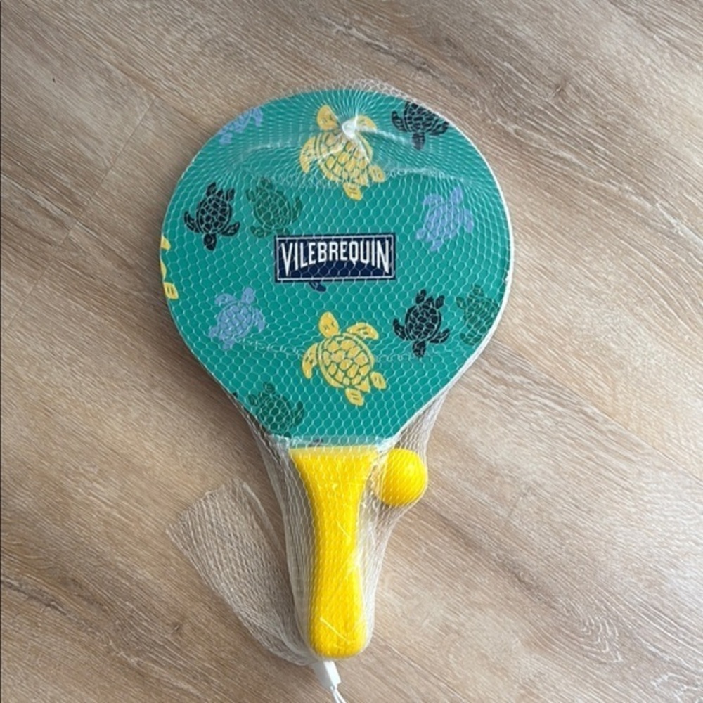 Vilebrequin Teal and Yellow Turtle Paddle Set